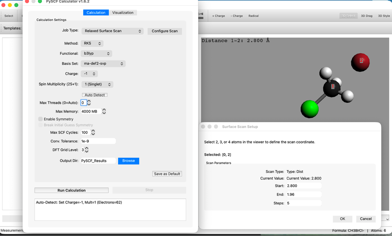 Scan Config settings